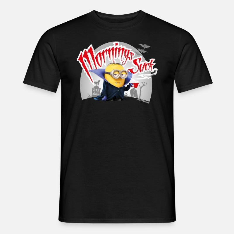 Minions Dave Morgenmuffel - Männer T-Shirt - Schwarz