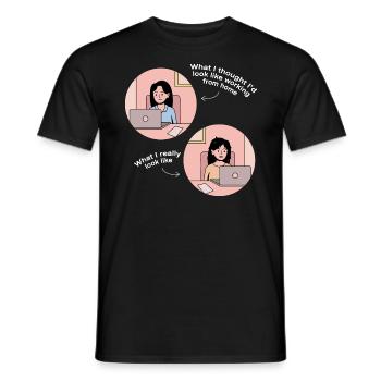 Work Reality Design für stolze Pinoys - Männer T-Shirt - Schwarz - Vorne - AI Model Male 178 light (178cm)