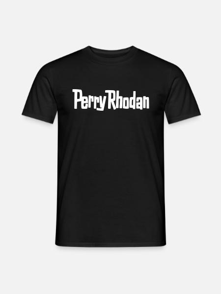 Perry Rhodan Logo weiß - Männer T-Shirt - Schwarz