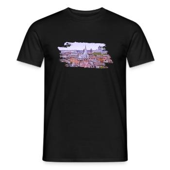Roma Rome Rom - Männer T-Shirt - Schwarz - Vorne - AI Model Male 178 light (178cm)