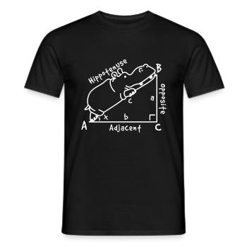 Mathe Dreieck Geometrie - Männer T-Shirt - Schwarz - Vorne - AI Model Male 178 light (178cm)