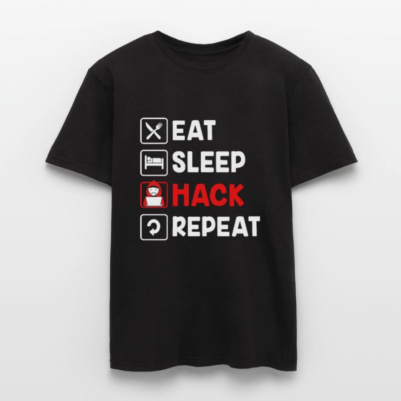 Cybersecurity Cyber Programmer Hacker Men’s T-shirt