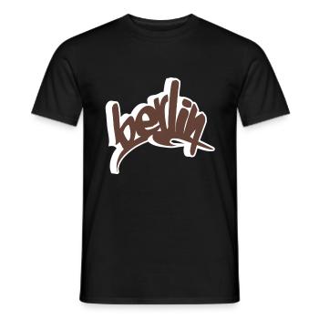 Berlin - T-shirt homme - noir - Devant - AI Model Male 178 light (178cm)