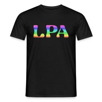 lpa,grande canarie,LGBT,arc-en-ciel,las palmas - T-shirt homme - noir - Devant - AI Model Male 178 light (178cm)