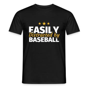 Baseball Baseballspieler Geschenk - Männer T-Shirt - Schwarz - Vorne - AI Model Male 178 light (178cm)