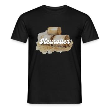 Heuroller - Männer T-Shirt - Schwarz - Vorne - AI Model Male 178 light (178cm)