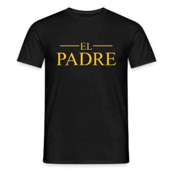 Mann El Padre Vatertag Papa Papa Papa - Männer T-Shirt - Schwarz - Vorne - AI Model Male 178 light (178cm)