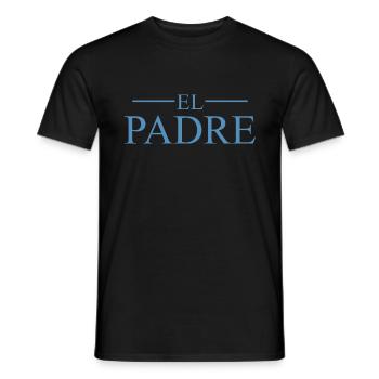 Mann El Padre Vatertag Papa Papa Papa - Männer T-Shirt - Schwarz - Vorne - AI Model Male 178 light (178cm)