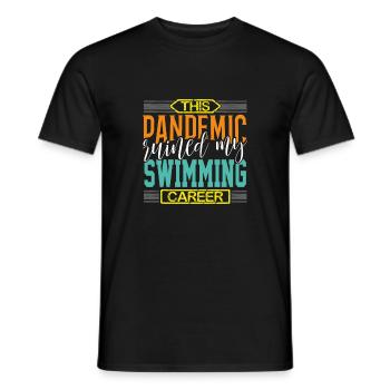 La pandémie de cadeaux de nageur a ruiné ma carrière de nageur - T-shirt homme - noir - Devant - AI Model Male 178 light (178cm)