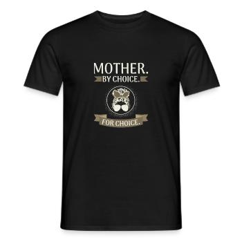 Cadeau des femmes Droits féministes Mère par choix pour - T-shirt homme - noir - Devant - AI Model Male 178 light (178cm)