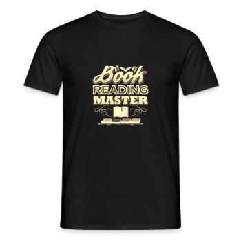Lecture de livres Maître Bibliothécaire Cadeau Livre Cadeau Amoureux Cadeau - T-shirt homme - noir - Devant - AI Model Male 178 light (178cm)