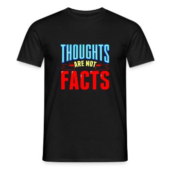Les pensées sarcastiques ne sont pas des faits Cadeaux sarcastiques - T-shirt homme - noir - Devant - AI Model Male 178 light (178cm)
