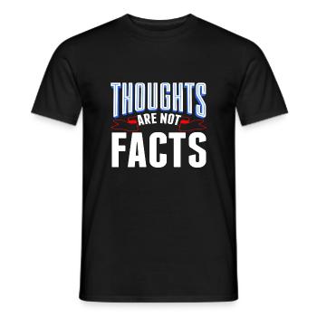 Les pensées sarcastiques ne sont pas des faits Cadeau sarcastique - T-shirt homme - noir - Devant - AI Model Male 178 light (178cm)
