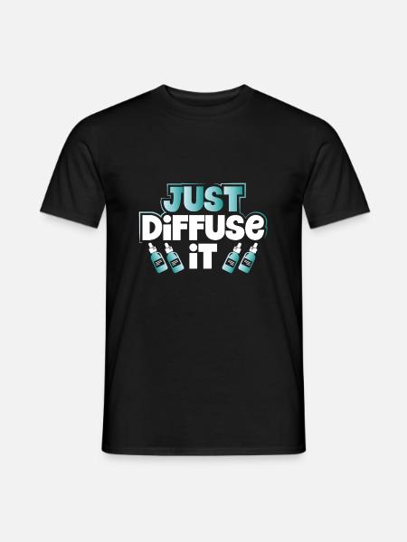 Ätherisches Öl Geschenk Verteilen Sie es einfach Ätherische Öle - Männer T-Shirt - Schwarz