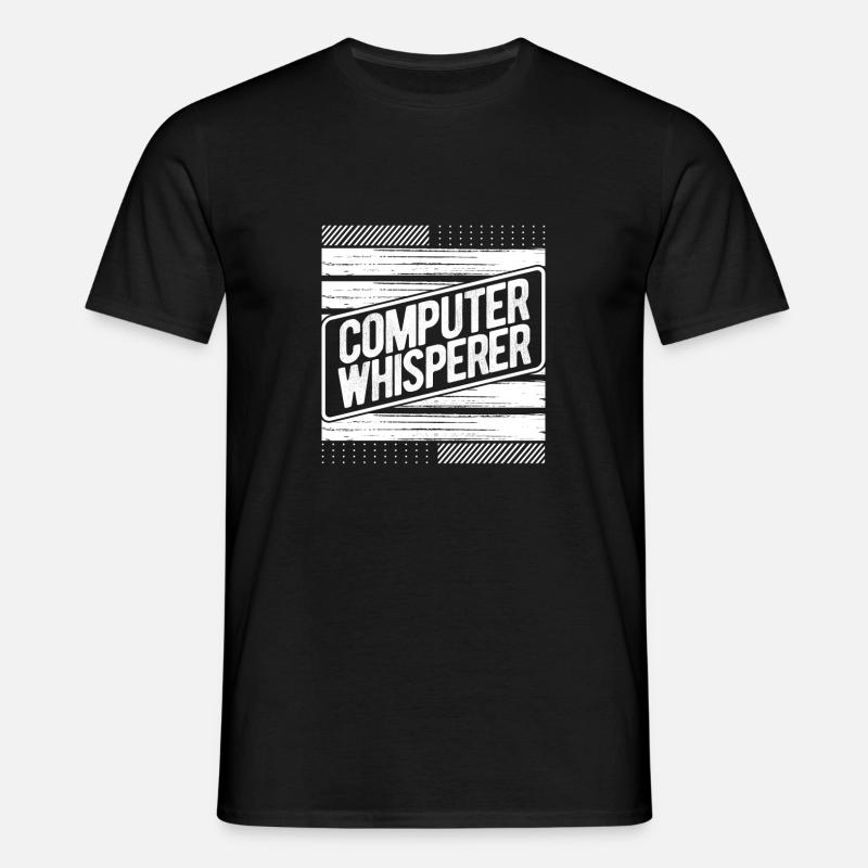 Computerflüsterer Geschenkcomputer Geschenkcomputer - Männer T-Shirt - Schwarz