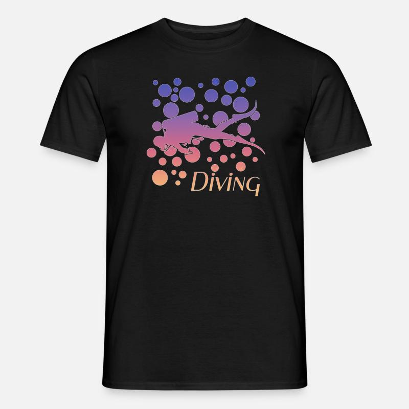 Scuba Diver - Männer T-Shirt - Schwarz
