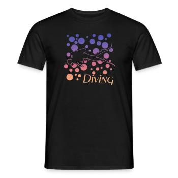 Scuba Diver tauchen diving - Männer T-Shirt - Schwarz - Vorne - AI Model Male 178 light (178cm)