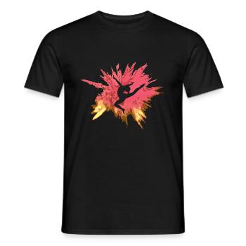 Gymnaste de compétition - T-shirt homme - noir - Devant - AI Model Male 178 light (178cm)