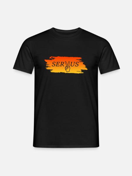 Servus - Männer T-Shirt - Schwarz