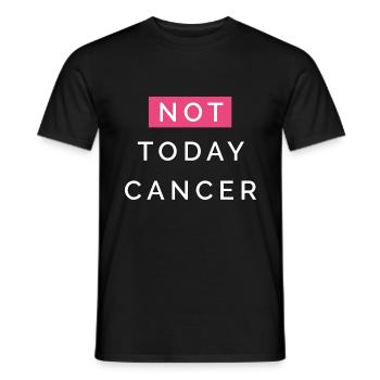 Nicht Heute Krebs - Männer T-Shirt - Schwarz - Vorne - AI Model Male 178 light (178cm)