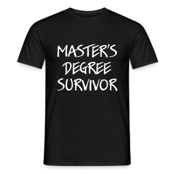 Master M.Sc. - Männer T-Shirt - Schwarz - Vorne - AI Model Male 178 light (178cm)
