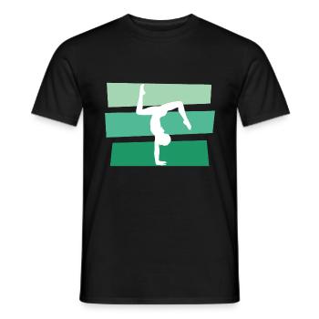 gymnaste - T-shirt homme - noir - Devant - AI Model Male 178 light (178cm)