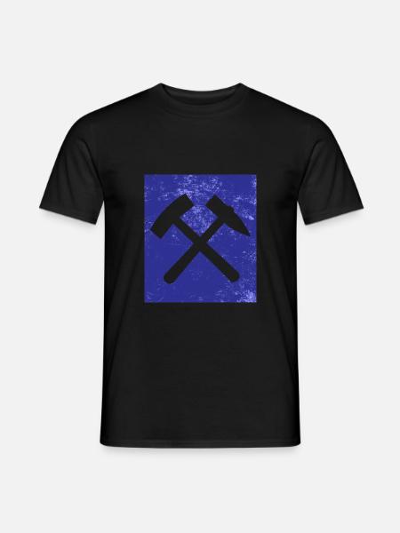 Hammer und Schlägel Ruhrpott - Männer T-Shirt - Schwarz