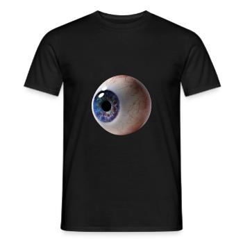 Oeil de galaxie | Oeil univers de l'espace cadeau - T-shirt homme - noir - Devant - AI Model Male 178 light (178cm)
