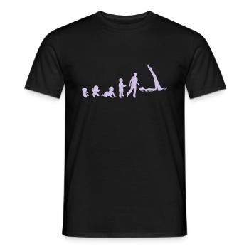 Entwicklung Synchronschwimm Fötus human8 - Männer T-Shirt - Schwarz - Vorne - AI Model Male 178 light (178cm)