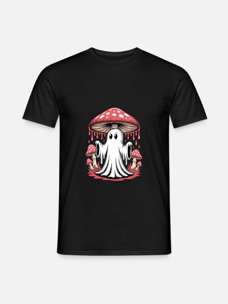 Cottagecore Aesthetic Geist Mushroom - Männer T-Shirt - Schwarz