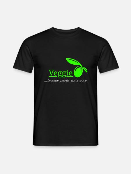 Veggie - végétariens. idée cadeau - T-shirt homme - noir