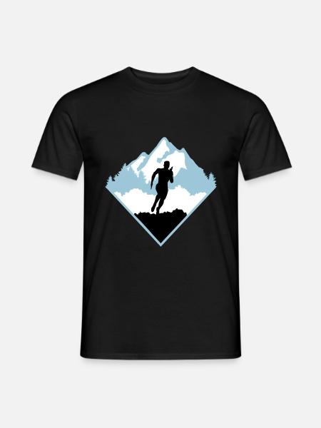 Trail running, runners, run - Men's T-Shirt - black