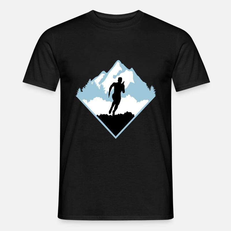 Trail running, runners, run - Men’s T-shirt - black