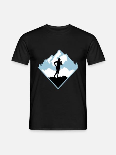 Trail running, runner, run - Men's T-Shirt - black