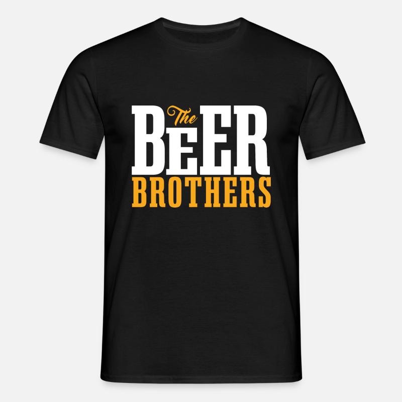 Bierbruder - Männer T-Shirt - Schwarz