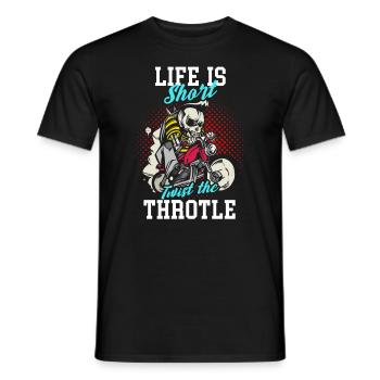 motorcycle - Men's T-Shirt - black - Front - AI Model Male 178 light (178cm)
