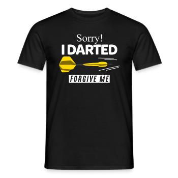 Dart Dartpfeil - Männer T-Shirt - Schwarz - Vorne - AI Model Male 178 light (178cm)