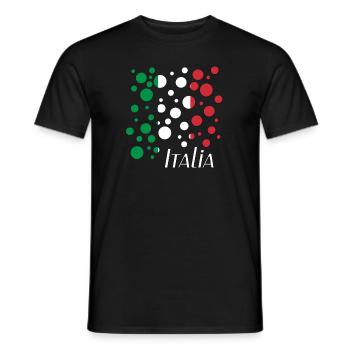 Italia Bubbles - Männer T-Shirt - Schwarz - Vorne - AI Model Male 178 light (178cm)