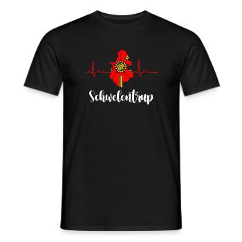 Lipperland Ostwestfalen Lippe Schwelentrup - Männer T-Shirt - Schwarz - Vorne - AI Model Male 178 light (178cm)