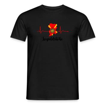 Lipperland Ostwestfalen Lippe Leopoldshöhe - Männer T-Shirt - Schwarz - Vorne - AI Model Male 178 light (178cm)