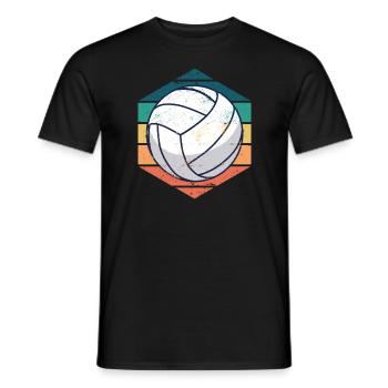 Volleyball Beach Volleyball Rétro - T-shirt homme - noir - Devant - AI Model Male 178 light (178cm)