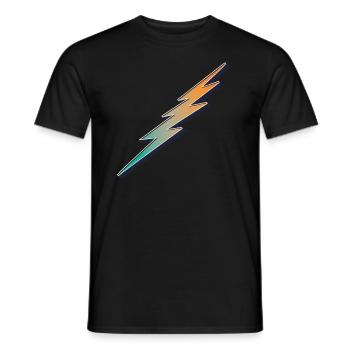 Flash Vintage - Men's T-Shirt - black - Front - AI Model Male 178 light (178cm)