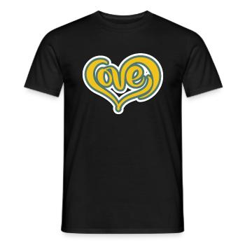 Love Vintage - Männer T-Shirt - Schwarz - Vorne - AI Model Male 178 light (178cm)