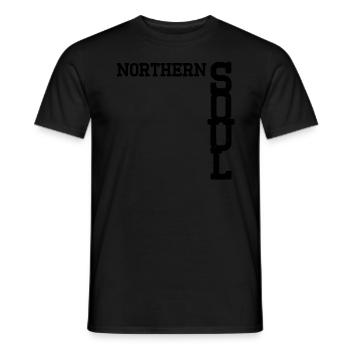 Northern Soul Vintage - T-shirt homme - noir - Devant - AI Model Male 178 light (178cm)