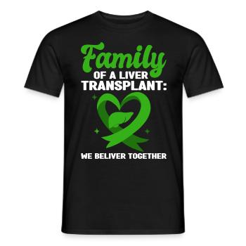 Organspende Leber | Organspender Transplantation - Männer T-Shirt - Schwarz - Vorne - AI Model Male 178 light (178cm)