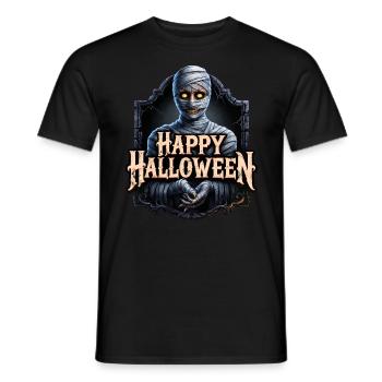 Happy Halloween Mummy - Men's T-Shirt - black - Front - AI Model Male 178 light (178cm)