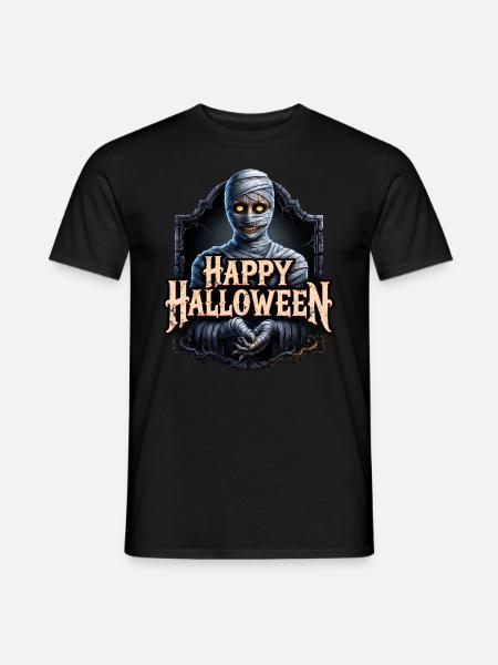 Happy Halloween Mummy - Men's T-Shirt - black