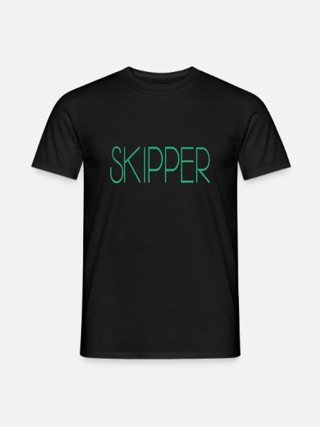 Skipper - Männer T-Shirt - Schwarz