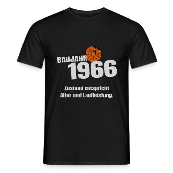 Geschenk Geburtstag Baujahr 1966 - Männer T-Shirt - Schwarz - Vorne - AI Model Male 178 light (178cm)