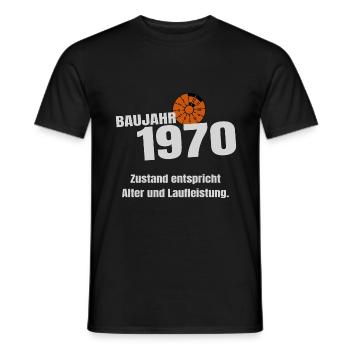 Geschenk Geburtstag Baujahr 1970 - Männer T-Shirt - Schwarz - Vorne - AI Model Male 178 light (178cm)